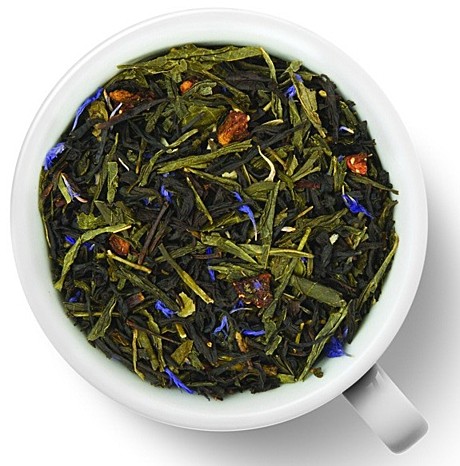 Чай ароматный зеленый с черным 